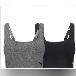 2-Puma Convertible White Sports Bra